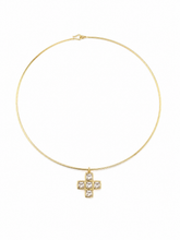 Load image into Gallery viewer, Byzantine Cross Wire Choker