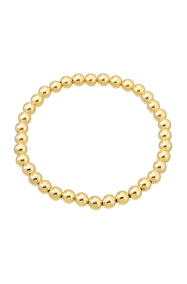 14k Gold Plated Beaded Bracelet