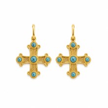 Load image into Gallery viewer, Capri Cross Earrings
