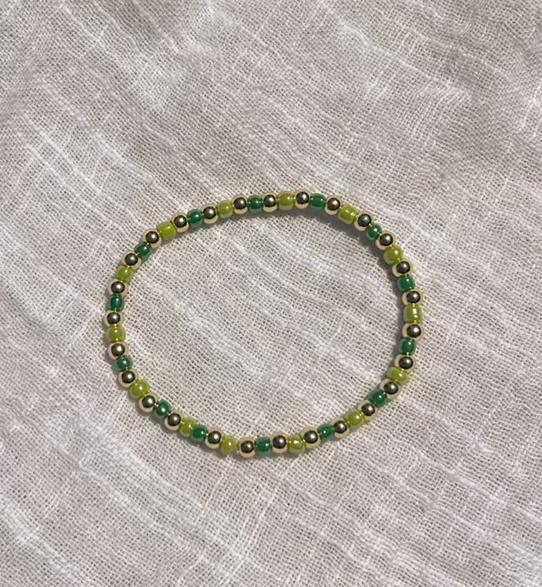 Green Confetti Bracelet