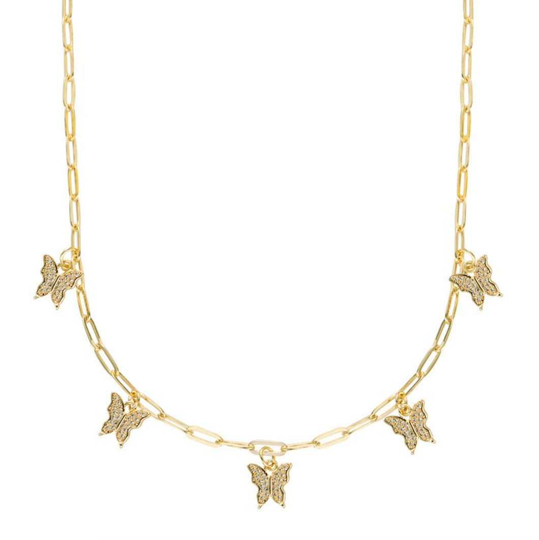 Gold Papillion Necklace